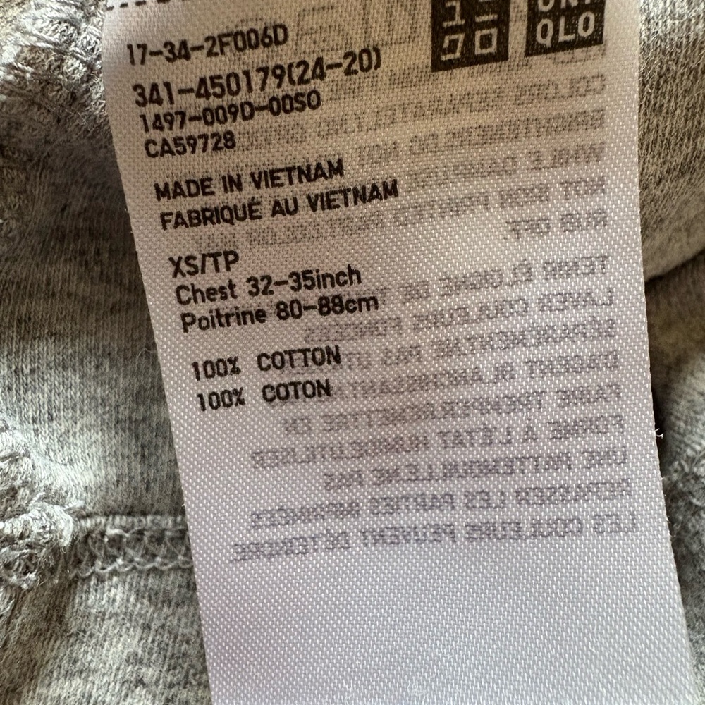 Lot of 2 - Mens Uniqlo Crewneck Long Sleeved Tops XS - Picture 6 of 7